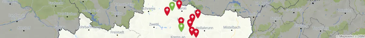 Kartenansicht für Apotheken-Notdienste in der Nähe von Horn (Niederösterreich)
